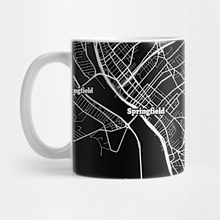 Springfield Massachusetts Map | Map Of Springfield Massachusetts | Springfield Map Mug